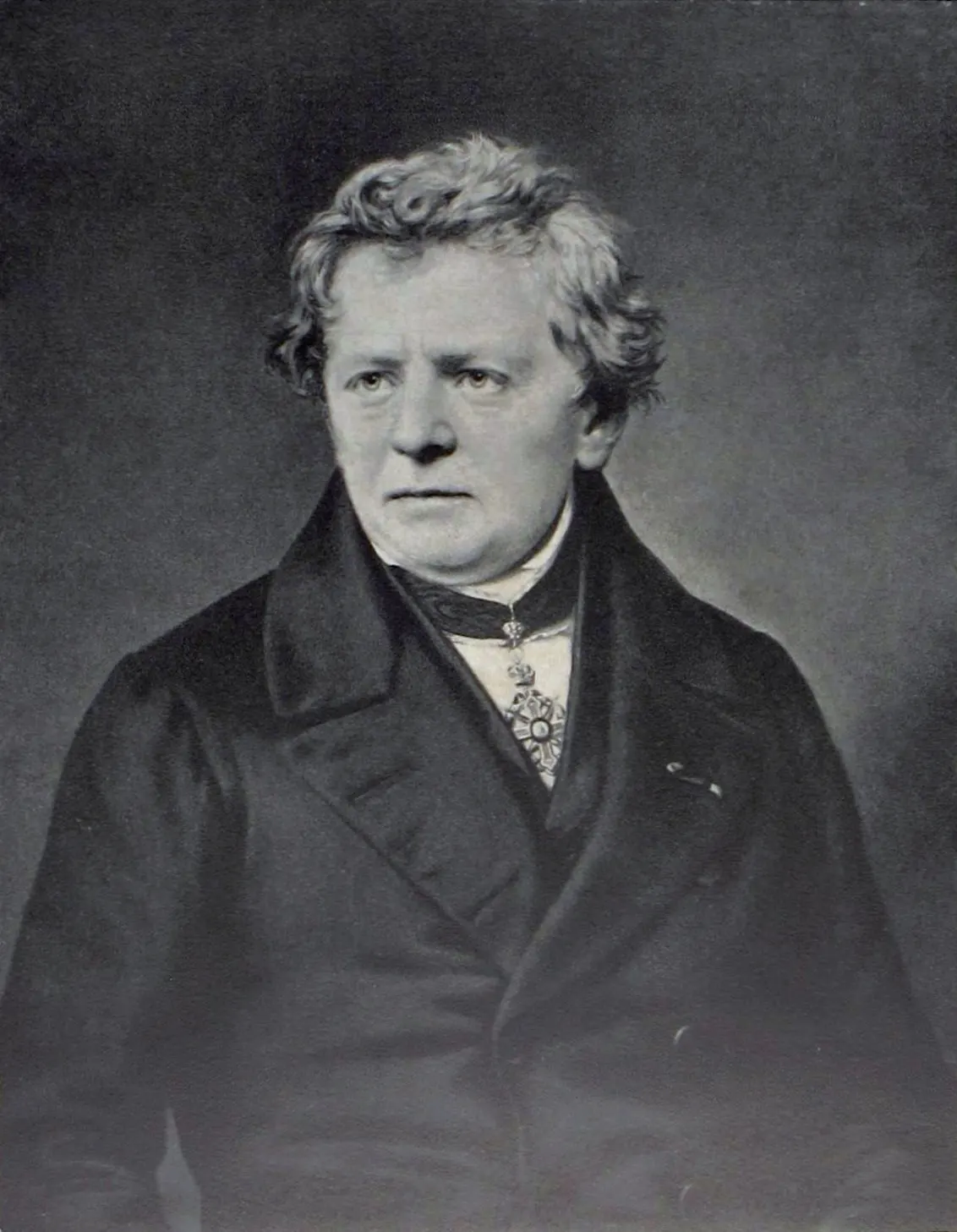 Georg Simon Ohm (1789–1854), el físico alemán que publicó la relación entre tensión, corriente y resistencia en 1827.